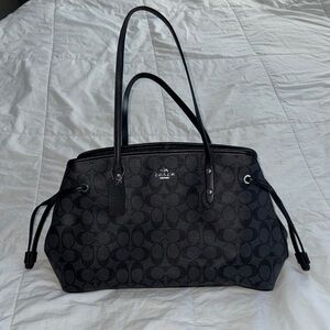 Coach Black Shoulder Bag with Leather Handles